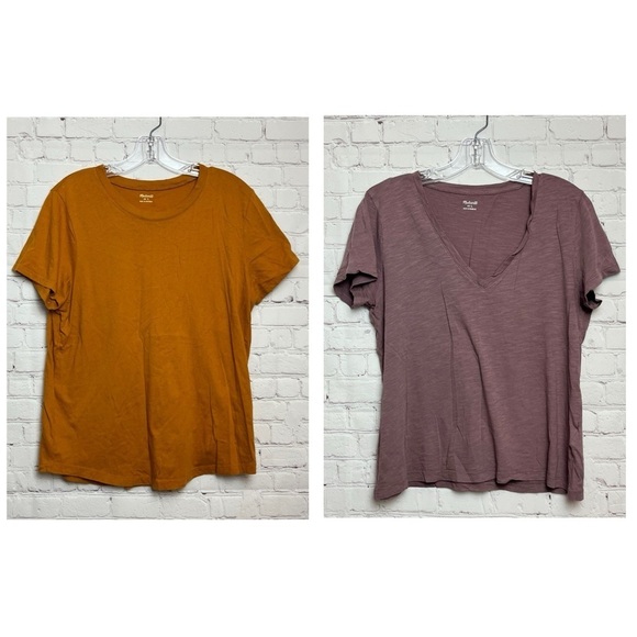 TWO Madewell Short Sleeve Tees - Picture 1 of 16